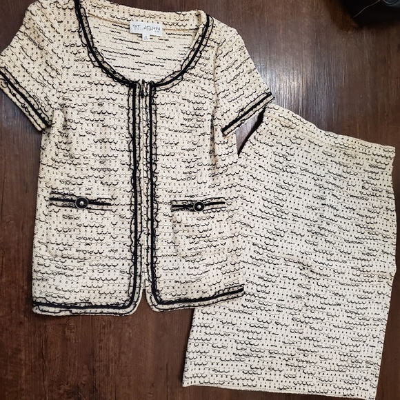 St. John Collection Dresses & Skirts - ST JOHN COLLECTION • Texture Knitted DRESS SUIT!